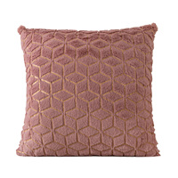 Housse de coussin décorative en fausse fourrure de luxe, écologique, amovible et lavable, taille personnalisable, peluche 17x17 pouces pour canapé, chambre, voiture