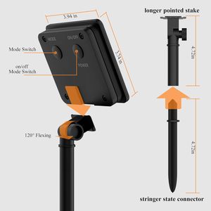 Hot bán năng lượng mặt trời <span class=keywords><strong>LED</strong></span> hệ thống ánh sáng cho vườn cảm biến chuỗi Powered chiếu sáng bãi cỏ cho Giáng sinh - Product Image 4