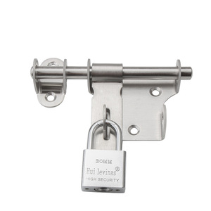 Hui Levinas Stainless Steel Door Latch 30mm High Security Bolt For Wooden Sliding Doors - Product Image 1