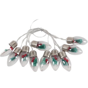 Guirlande lumineuse de Noël avec Père Noël, rennes et bonhomme de neige intégrés, blanc chaud, décoration intérieure pour les fêtes - Product Image 6