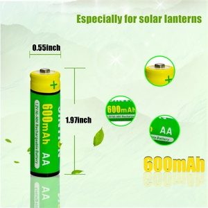 JINTION NiMh <strong>AA</strong> 600mAh 1.2V <strong>Rechargeable</strong> <strong>Battery</strong> <strong>AA</strong> <strong>Rechargeable</strong> <strong>Batteries</strong> for Solar Lights Alarm Clock Remote Control Toys - Product Image 3