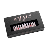 Boîte d'emballage personnalisée en gros pour faux ongles à presser (24, 30, 32 pièces) avec fenêtre – Économique et pratique pour la manucure