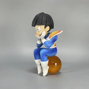 Nuevo estilo de <span class=keywords><strong>resina</strong></span> de alta calidad GK Super Saiyan Son Goku Vegeta sentado bola sentado posición modelo Anime figura personaje de dibujos animados - Product Image 4