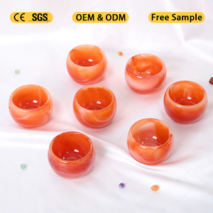 Natural Carnelian <b>Bowl</b> Hand Carved Crystal Healing Stone <b>Bowl</b> for Decoration - Product Image 2
