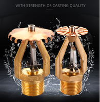 Système d'extinction automatique à réponse rapide Tête de sprinkler ESFR verticale Construction en laiton