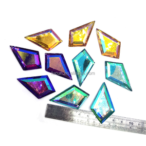 Pierres précieuses de couleur goutte de cristal coudre sur le bâton de <span class=keywords><strong>strass</strong></span> sur les pierres précieuses de <span class=keywords><strong>diamant</strong></span> pierres précieuses violettes en vrac - Product Image 5