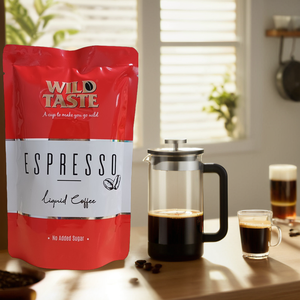 Café Líquido Premium Wild Taste Sin Azúcar, 15ml, Paquete de 8 Sobres, Grado Alimenticio, 0% Humedad, Sabor Suave, Café Instantáneo - Product Image 4