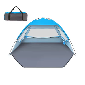 Carpa de Playa con Protección Solar UPF50+ UV, Toldo Portátil Ventilado para Acampar en Familia, Sombrilla de Playa, Cabaña de Playa - Product Image 1