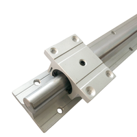 Rail de guidage linéaire ouvert en alliage d'aluminium TBR25/TBR30 avec support, palier coulissant TBR et entraînement à vis à billes pour machine CNC DIY