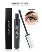 Logo personnalisé Mascara de luxe longue durée à séchage rapide Mascara de luxe bouclé imperméable végan sans cruauté aux animaux domestiques Mascara épais noir