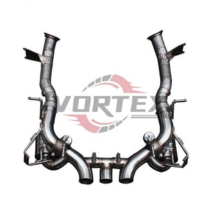 ท่อไอเสียวาล์วทรอนิกส์แบบป้องกันความร้อน Vortex Premium Stainless Steel สำหรับ Ferrari 458 Italia Spider 4.5L V8 Catback - Product Image 1