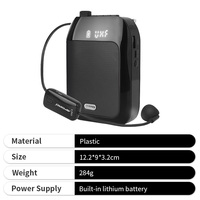 Nouveau haut-parleur audio miniature rechargeable portable pour salle de classe, mégaphone, amplificateur vocal pour enseignant, guide touristique