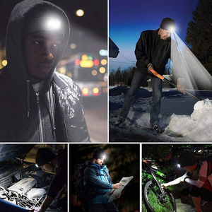 Bonnet froid tricoté en laine Bluetooth sans fil avec lumière <span class=keywords><strong>LED</strong></span> pour la course de nuit en plein air et la plage Caractéristiques Éclairage rouge et bleu - Product Image 4