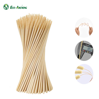 Accepter l'étiquette de personnalisation Brochettes de bambou Bâton de bambou pour barbecue Brochette en bois pour la nourriture