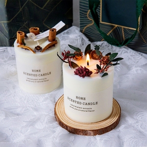 Luxe gepersonaliseerde creatieve cilindervormige sojawas handgemaakte romantische esthetische geurkaarsen voor feestdagen zoals Diwali, Pasen en het nieuwe huis. - Product Image 4