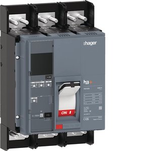 HMQ990FR ปรับแต่งได้ด้วยเซอร์กิตเบรกเกอร์แบบหล่อขึ้นรูป Hagers รุ่น h3+ PW1600 LI 3P 1600A 50kA - Product Image 1
