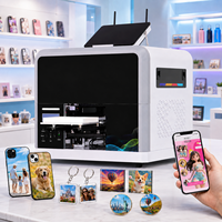 Imprimante UV intelligente multifonctionnelle A5 pour porte-clés en acrylique, coques de téléphone, balles de golf, aimants de réfrigérateur – Couleurs vives, retour sur investissement rapide, facile à utiliser