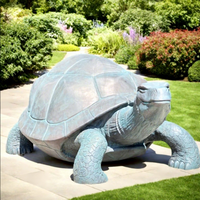Grande statue de tortue en bronze pour la décoration de la cour