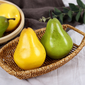 Simulated Korla fragrant pear fruit <b>model</b>, sample room living room coffee table ornament, photography and sketching props - Product Image 1