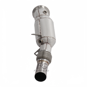 Collecteur d'échappement SS304 N20 pour moteur <span class=keywords><strong>BMW</strong></span> Série 4 F32 F33 F36 420i 428i, tuyau de descente avec bouclier thermique - Product Image 6
