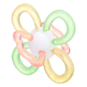 Nueva versión, juguete sensorial para la dentición de <span class=keywords><strong>Manhattan</strong></span>, anillos masticables de fácil agarre, masajeador de goma calmante infantil de silicona de grado alimenticio sin BPA - Product Image 4