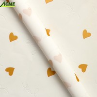 Papier BOPP enduit de PVC double face de haute qualité, imperméable, style coréen, pour emballer des bouquets de fleurs et des cadeaux
