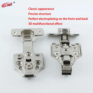 Charnière hydraulique à fermeture douce en acier laminé à froid 3D, caractéristiques silencieuses pour les armoires de cuisine, de maison, de bureau, de salle à manger, d'hôpital, d'école - Product Image 3