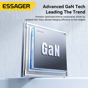 <span class=keywords><strong>Essager</strong></span> Chargeur rapide GaN ultra-fin 65W PD3.0 PPS Charge rapide USB Type-C Adaptateur d'alimentation mural portable Chargeur GaN - Product Image 3