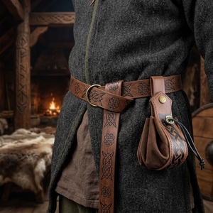 Set di Accessori per Costume di Halloween per <span class=keywords><strong>Uomo</strong></span>, Cintura da Cavaliere <span class=keywords><strong>Medievale</strong></span>, Fodero per Spada Vichinga, Borsa Vintage, Accessori per Cosplay per Adulti - Product Image 1