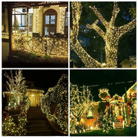 33 Meter 300 LED Lichterkette für Innen und Außen, Funkelnde Feenlichterkette mit 8 Modi für Weihnachten, Hochzeit, Party und Festdekoration