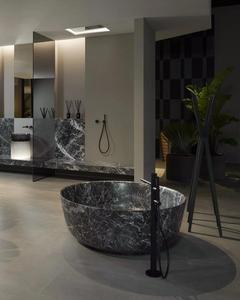 Baignoire autoportante en marbre noir <span class=keywords><strong>de</strong></span> conception occidentale, décoration <span class=keywords><strong>de</strong></span> villa personnalisée, marbre <span class=keywords><strong>de</strong></span> Nero Marquina - Product Image 4