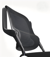 Chaise de bureau empilable en maille avec roulettes, ergonomique, pour étudiants et conférences, avec table d'écriture optionnelle pour salle de réunion