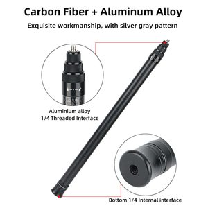 1,5 m/59 pulgadas 3m/118 pulgadas palo de Selfie ajustable poste de extensión de fibra de carbono Invisible para <span class=keywords><strong>Insta360</strong></span> X3 <span class=keywords><strong>ONE</strong></span> <span class=keywords><strong>X2</strong></span> <span class=keywords><strong>accesorios</strong></span> de acción - Product Image 6