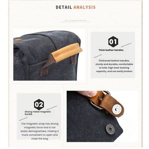 Bolsa de Hombro para Cámara de Lona Resistente al Agua, para Equipos de Fotografía Profesional SLR DSLR, con Correa Ajustable, Venta al Por Mayor - Product Image 2