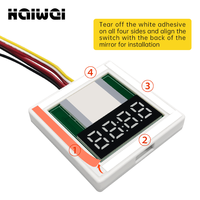 Interrupteur à capteur tactile unique 12V 5A 60W pour miroir de salle de bain à LED, interrupteur tactile intelligent avec heure et température