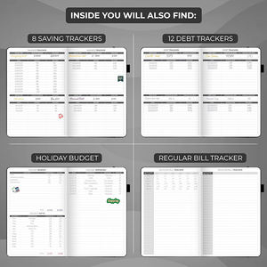 예산 플래너-지출 기록 노트 월간 예산 관리 도구 재정 일기 및 장부 청구서 기록기 A5 플랜 노트 - Product Image 6