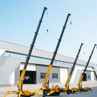 Grue araignée à entraînement hydraulique de 18 m avec flèche longue pour le levage de matériel dans les salles de serveurs de centres de données