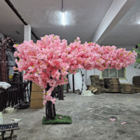 Hochwertiger Künstlicher Kirschbaum Hochzeits-Kirschblütenbäume Weihnachten Ostern Fiberglas Seide Umweltfreundlich für Innenräume