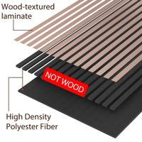 Paneles Acústicos Catalin Modernos de MDF con Revestimiento de Madera de Nogal, Absorbentes de Sonido, 90% de Reducción de Ruido, para Decoración de Interiores de KTV, Resistentes al Fuego