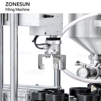 ZONESUN ZS-RSV4 automatique 4 couleurs Servo Rotor pompe crèmes cosmétiques beurre corporel fouetté tourbillon rayure pâte Machine de remplissage