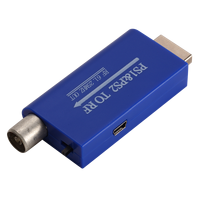 Konverter Video RF Bersertifikasi CE Ruiton Laris Manis, Mendukung PS2/PS1 67.25Mhz 61.25Mhz PAL DK Output untuk TV Splitters Converter