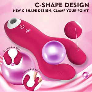 Vibrator Penghisap Klitoris, Inovatif dengan 10 Aksi Hisap & 10 Aksi Getar Vibrator Titik-G, Stimulator <span class=keywords><strong>Penis</strong></span> Isi Ulang untuk Pasangan - Product Image 3