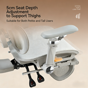 Ghế văn phòng hiện đại lưng cao lưới thoáng khí, có hỗ trợ thắt lưng điều chỉnh được, độ cao có thể điều chỉnh, tay vịn xoay 6D, thích hợp cho phòng khách - Product Image 4