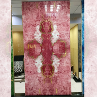 Carrelage mural en céramique rose doré de luxe Foshan, carrelage en porcelaine vitrifiée poli pour la décoration intérieure de la salle de bain et du sol de la maison