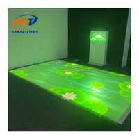 Machine interactive de jeu de projecteur de plancher pour le divertissement d'intérieur de parc d'attractions d'enfants
