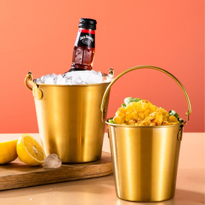 Cubeta Metálica Moderna para Alimentos y Bebidas, Cubeta de Hielo de Acero Inoxidable para Uso Doméstico y Comercial, para Bar, Hotel, para Champaña y Cerveza - Product Image 2