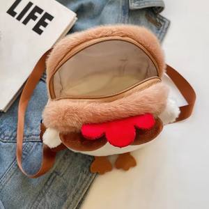 Plush Adjustable Strap Cartoon <b>Bag</b> Chicken Purse for Women Fluffy <b>Hen</b> Shoulder <b>Bag</b> Handbag for Travel <b>Party</b> - Product Image 5