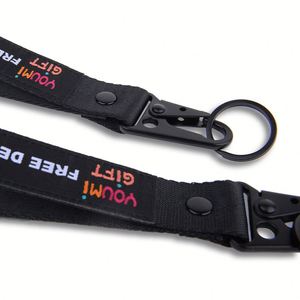 Custom Luxury 3d Gravure Silk Screen Logo Keychain <b>Lanyard</b> Leather End Wrist Keychain Holder Short <b>Lanyard</b> - Product Image 4