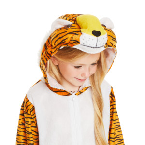 ODM vente entière haute qualité Halloween tigre combinaison unisexe enfants animaux Costume pour Cos Play Performance pour les enfants de tous âges - Product Image 5