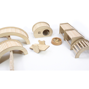 <span class=keywords><strong>Escalera</strong></span> de Madera <span class=keywords><strong>para</strong></span> Hámsteres, Puente en Arco, Juguete de Entretenimiento Duradero, Accesorios Decorativos <span class=keywords><strong>para</strong></span> Paisajes - Product Image 3